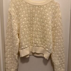 Worn once Zara Elegant Cream Sweater